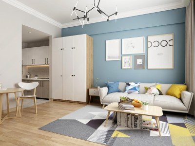 北欧单身公寓3D模型下载